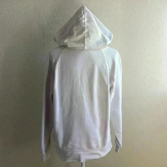 Reformation Tanner Tie Dye Hoodie in Creamsicle Pink White - Picture 6 of 8